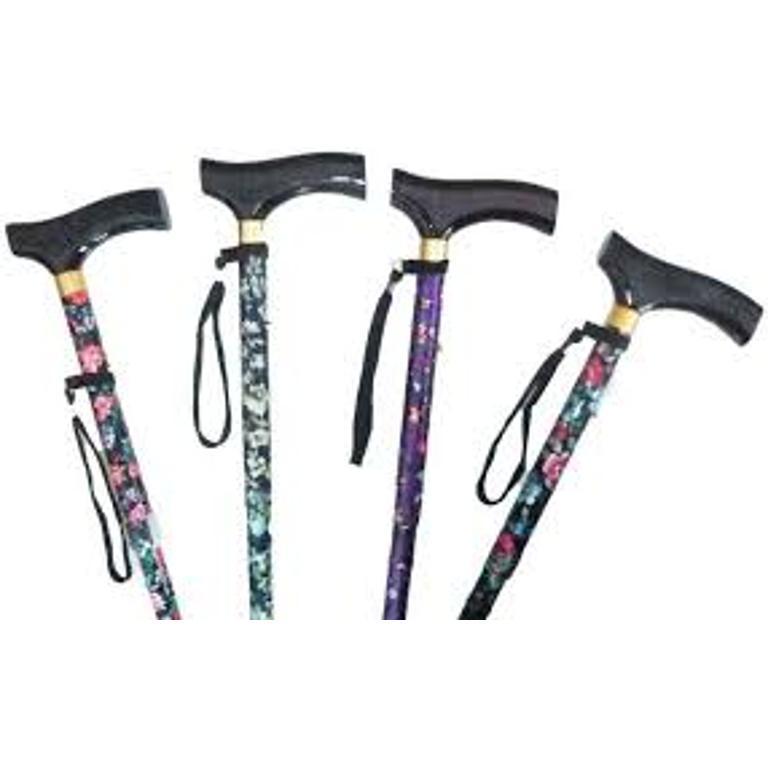 BASTONE PASSEGGIO FIORI MALVA