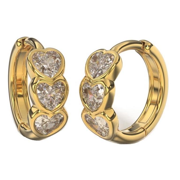 BJT422 ORECCHINI 3HEART12MM GP