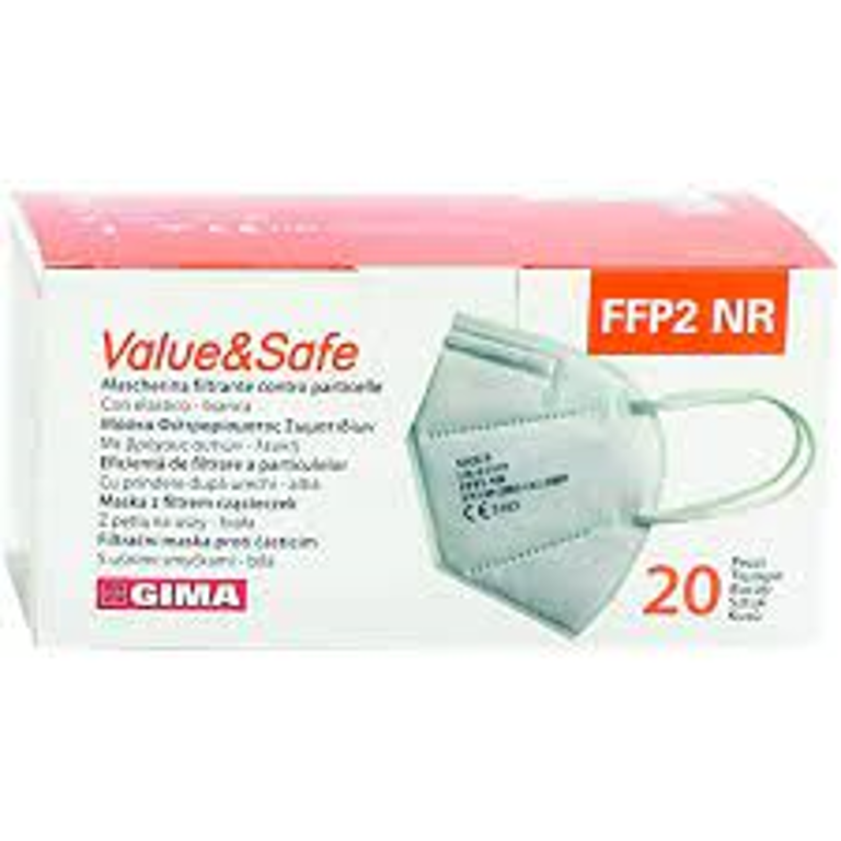 MASCHERINA FFP2 BIANCO 20PZ
