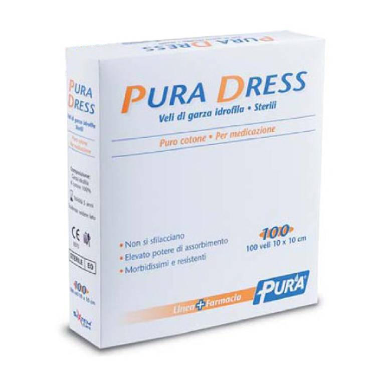 PURA DRESS GARZA 10X10CM 100PZ Scad. 30/11/2026