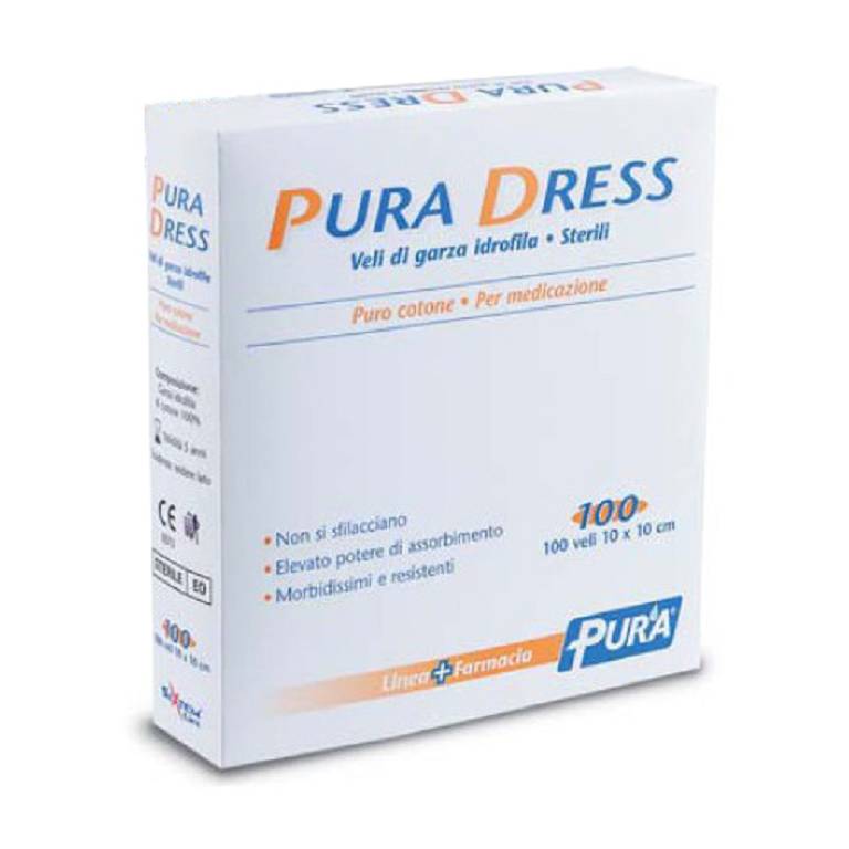 PURA DRESS GARZA 10X10CM 100PZ